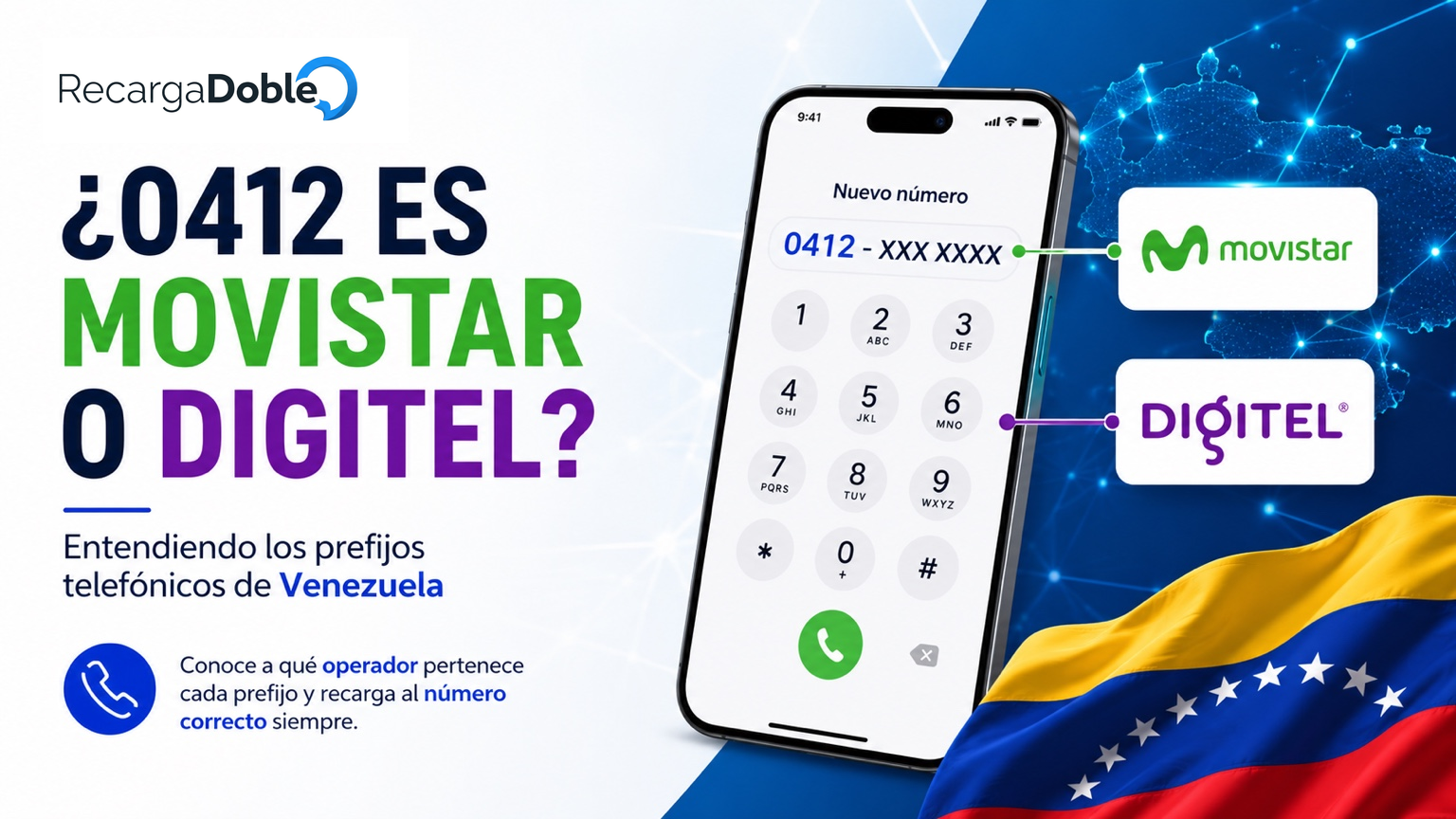 Imagen describiendo ¿0412 es Movistar o Digitel? Entendiendo los prefijos telefónicos de Venezuela