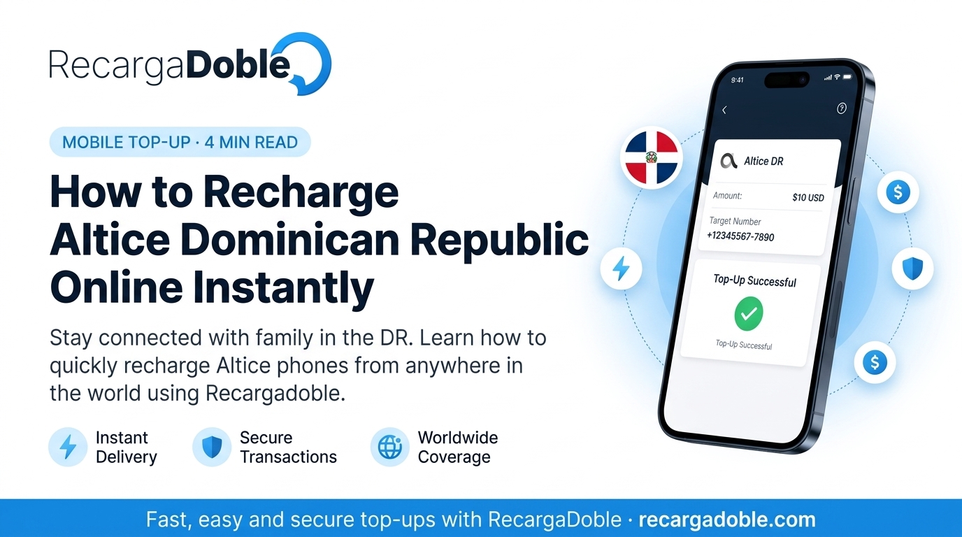 Image describing How to Recharge Altice Dominican Republic Online Instantly