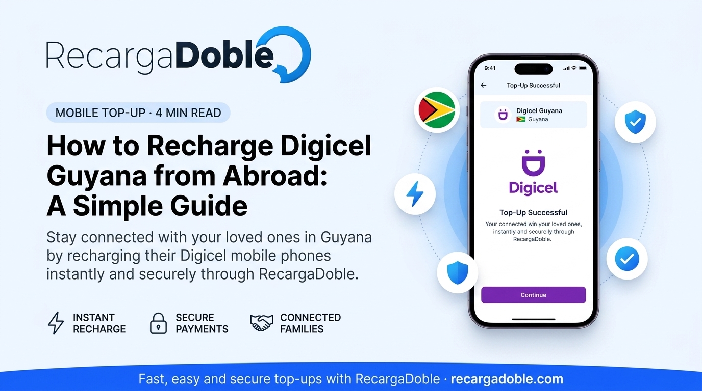 Image decrivant Comment recharger Digicel Guyana depuis l'étranger : un guide simple